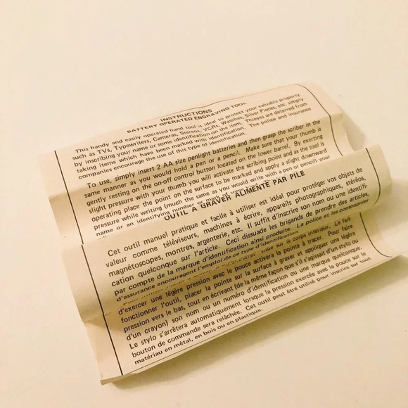 Vintage  Battery Operated Engraver Hong Kong - Picture 3 of 16